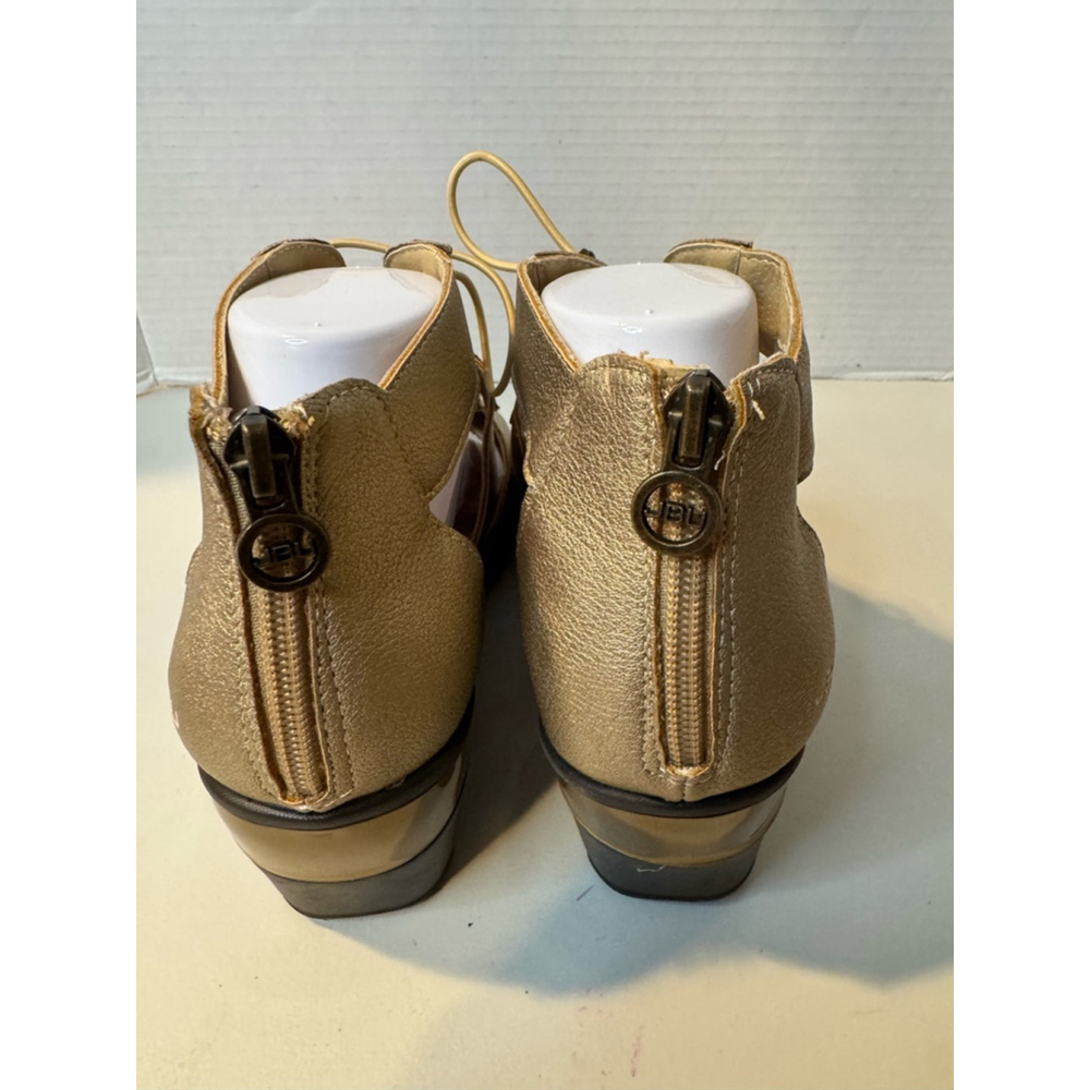 JBU Memory Foam by Jambu Gold Sandals Size 9M - Picture 3 of 9